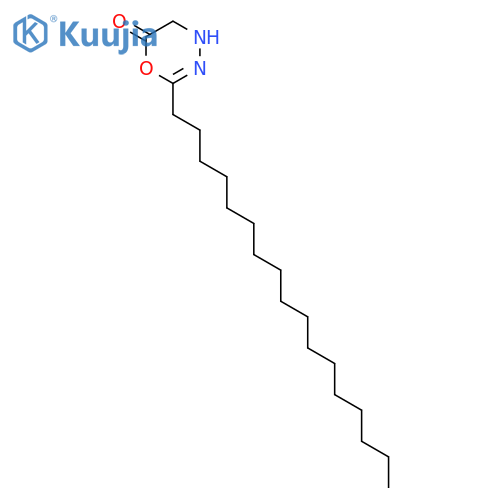 6H-1,3,4-OXADIAZIN-6-ONE, 2-HEPTADECYL-4,5-DIHYDRO- structure