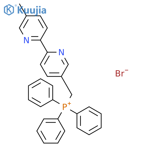 [(5'-Methyl[2,2'-bipyridin]-5-yl)methyl](triphenyl)phosphanium bromide structure