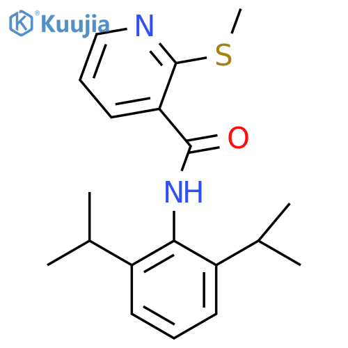 N-(2,6-Diisopropylphenyl)-2-(methylthio)nicotinamide structure