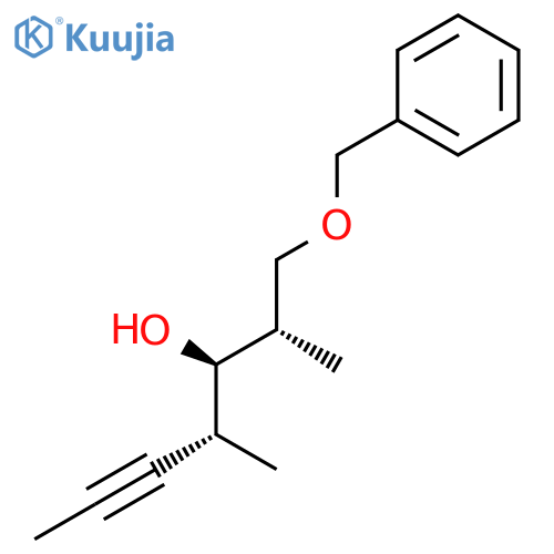 5-HEPTYN-3-OL, 2,4-DIMETHYL-1-(PHENYLMETHOXY)-, (2S,3R,4R)- structure