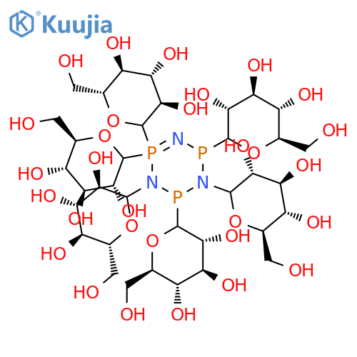Hexaglucosylcyclotriphosphazene structure