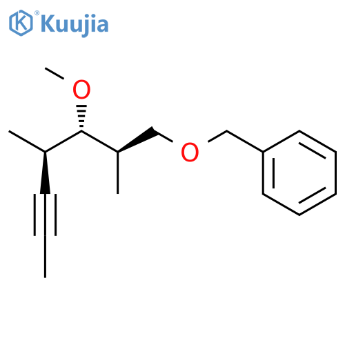 BENZENE, [[[(2R,3S,4R)-3-METHOXY-2,4-DIMETHYL-5-HEPTYNYL]OXY]METHYL]- structure