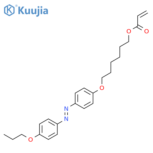 2-Propenoic acid, 6-[4-[(4-propoxyphenyl)azo]phenoxy]hexyl ester structure