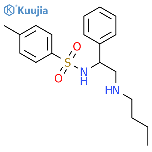 BENZENESULFONAMIDE, N-[2-(BUTYLAMINO)-1-PHENYLETHYL]-4-METHYL- structure