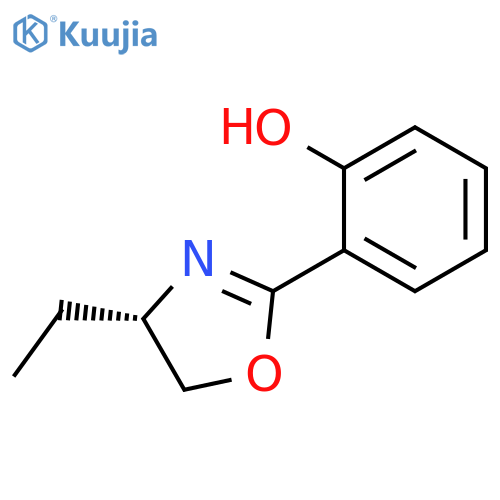 Phenol, 2-[(4S)-4-ethyl-4,5-dihydro-2-oxazolyl]- structure