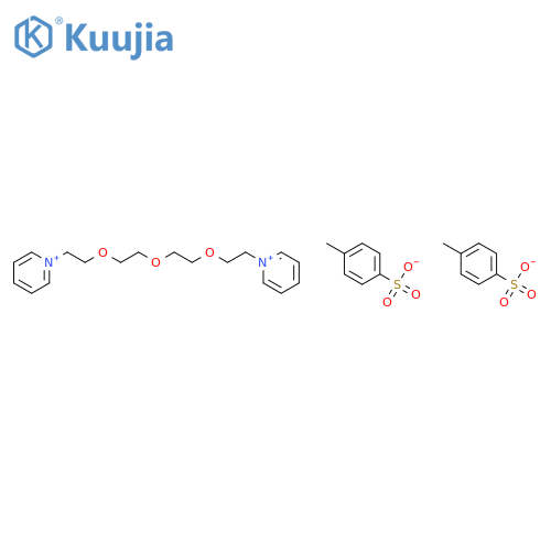 1,1-(Oxybis(ethyleneoxyethylene))dipyridinium bis(toluene-p-sulphonate) structure