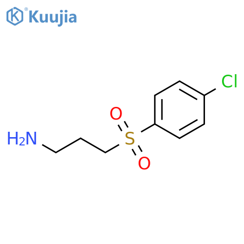 3-(4-chlorobenzenesulfonyl)propan-1-amine structure