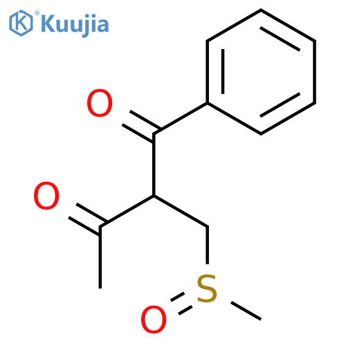 1,3-Butanedione, 2-[(methylsulfinyl)methyl]-1-phenyl- structure