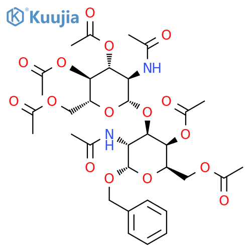 Benzyl 2-(Acetylamino)-2-deoxy-3-O-3,4,6-tri-O-acetyl-2-(acetylamino)-2-deoxy-β-D-glucopyranosyl-α-D-galactopyranoside 4,6-Diacetate structure
