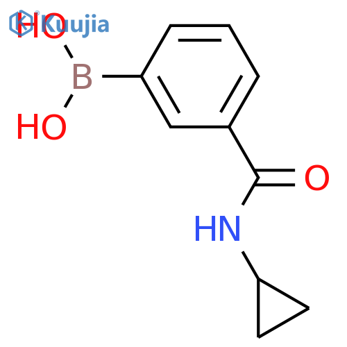 (3-(Cyclopropylcarbamoyl)phenyl)boronic acid structure