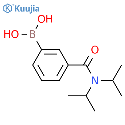 3-(Diisopropylcarbamoyl)phenylboronic acid structure