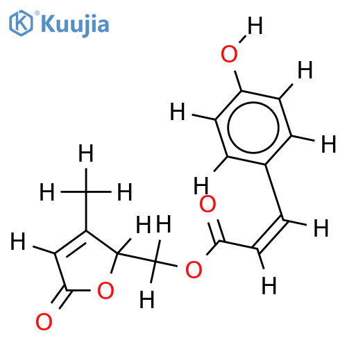 umbelactonyl cis-p-hydroxycinnamate structure