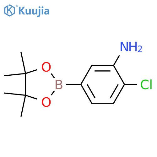 2-Chloro-5-(4,4,5,5-tetramethyl-1,3,2-dioxaborolan-2-yl)aniline structure