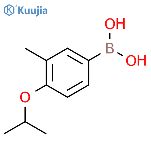 (4-isopropoxy-3-methylphenyl)boronic acid structure