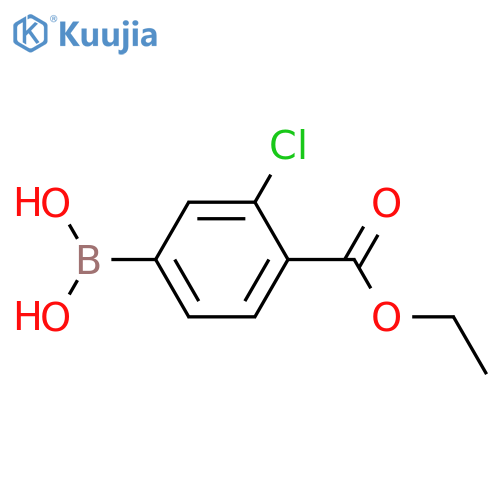 4-Ethoxycarbonyl-3-chlorophenylboronic acid structure
