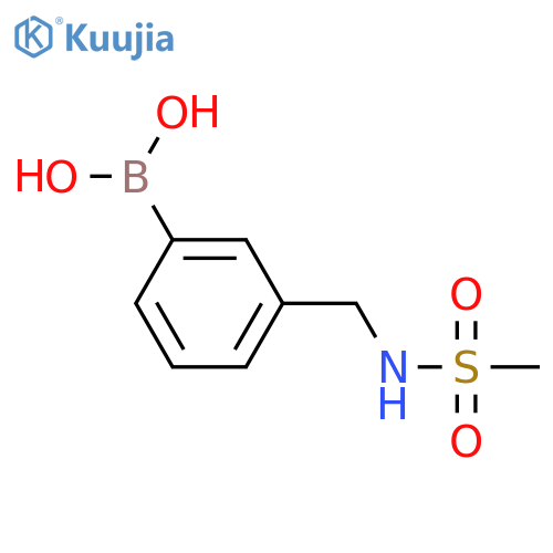(3-Methanesulfonylaminomethyl)phenylboronic acid structure