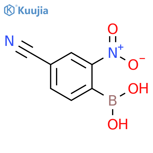 (4-Cyano-2-nitrophenyl)boronic acid structure