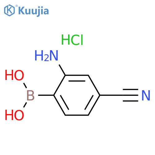 2-Amino-4-cyanobenzeneboronic Acid Hydrochloride structure