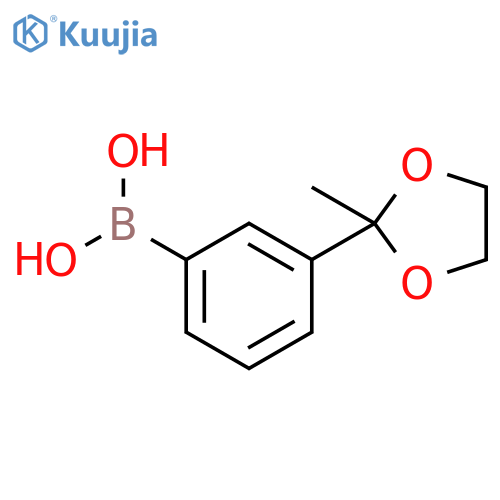 3-(2-Methyl-1,3-dioxolan-2-yl)phenylboronic Acid structure