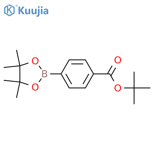 Tert-butyl 4-(4,4,5,5-tetramethyl-1,3,2-dioxaborolan-2-yl)benzoate structure
