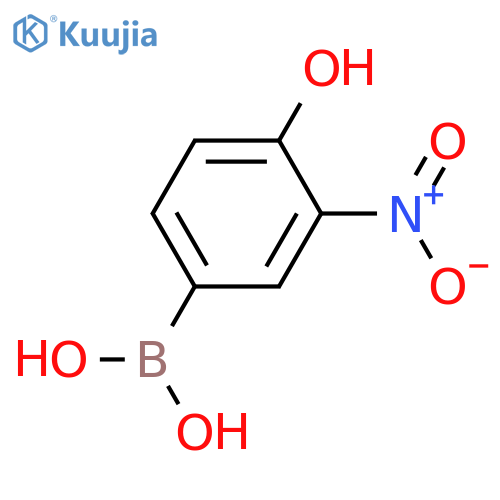 (4-Hydroxy-3-nitrophenyl)boronicacid structure