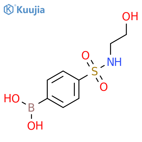 N-(2-Hydroxyethyl) 4-boronobenzenesulfonamide structure