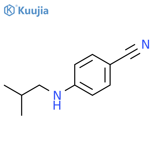 4-(2-methylpropyl)aminobenzonitrile structure