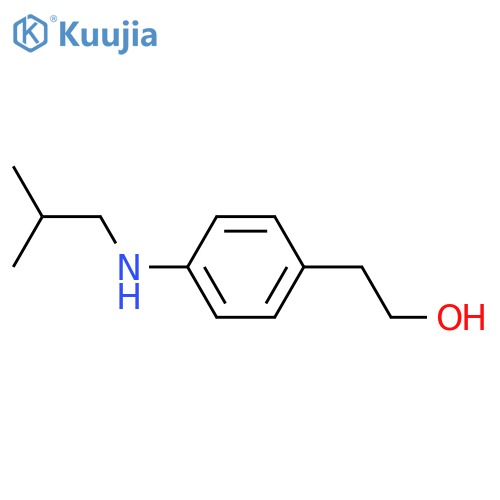 2-{4-(2-methylpropyl)aminophenyl}ethan-1-ol structure