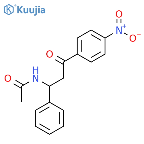 ACETAMIDE, N-[3-(4-NITROPHENYL)-3-OXO-1-PHENYLPROPYL]- structure
