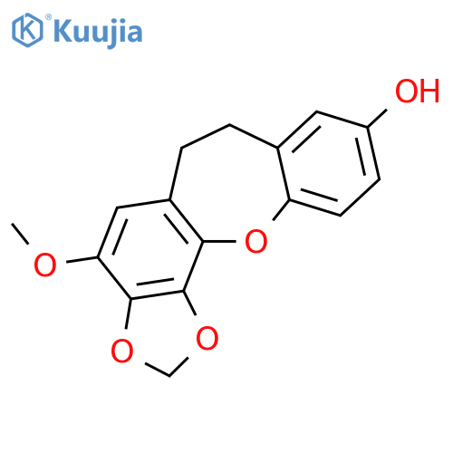BENZO[B]-1,3-DIOXOLO[4,5-I][1]BENZOXEPIN-9-OL, 6,7-DIHYDRO-4-METHOXY- structure