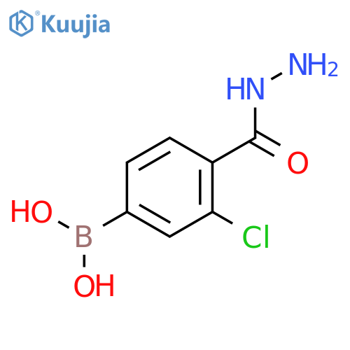 3-Chloro-4-hydrazinecarbonylphenylboronic acid structure