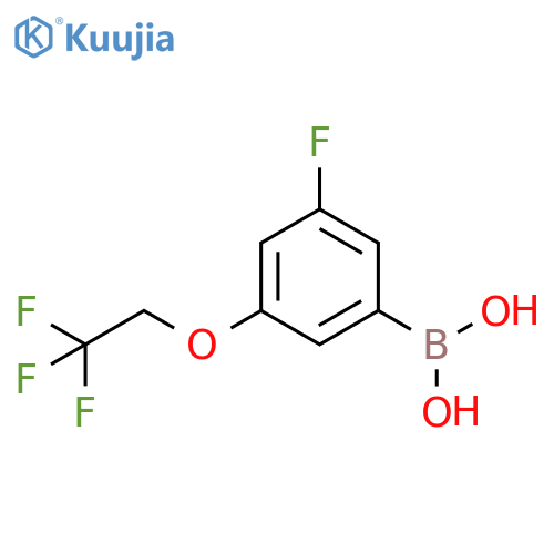 3-Fluoro-5-(2,2,2-trifluoroethoxy)phenylboronic acid structure