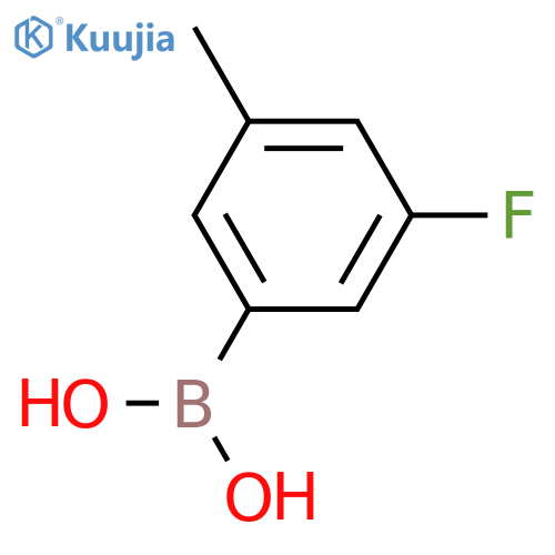 3-Fluoro-5-methylphenylboronic acid structure