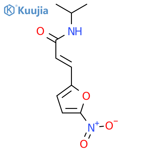 (2Z)-N-(1-methylethyl)-3-(5-nitrofuran-2-yl)prop-2-enamide structure