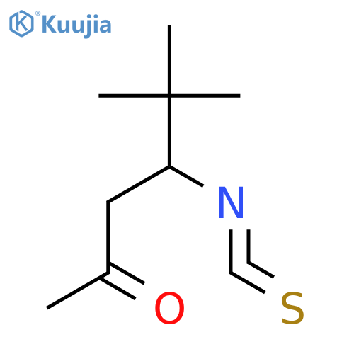 2-HEXANONE, 4-ISOTHIOCYANATO-5,5-DIMETHYL- structure