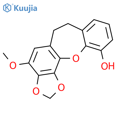 Benzo[b]-1,3-dioxolo[4,5-i][1]benzoxepin-11-ol, 6,7-dihydro-4-methoxy- structure