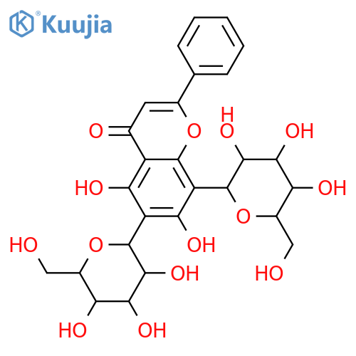 6,8-Di-C-β-D-glucopyranosyl-5,7-dihydroxyflavone structure