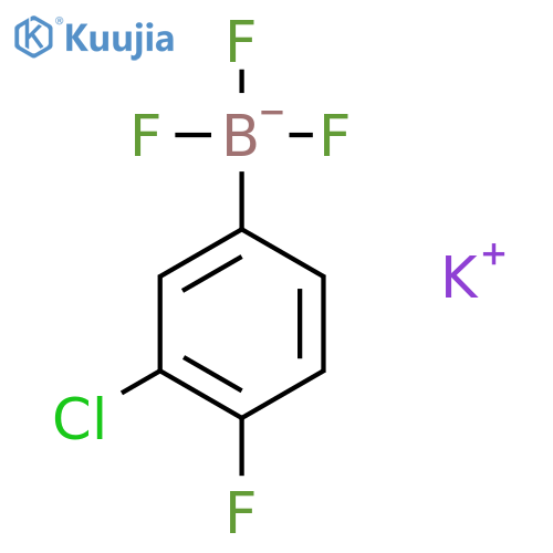 Potassium 3-Chloro-4-fluorophenyltrifluoroborate structure