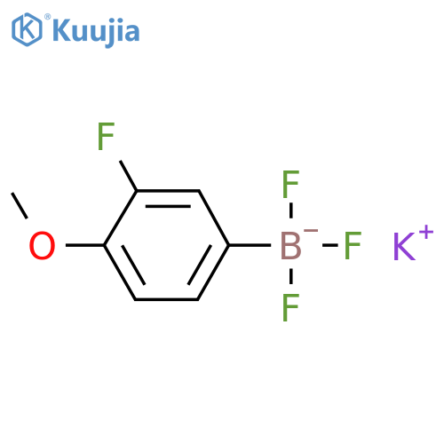POTASSIUM (3-FLUORO-4-METHOXYPHENYL)TRIFLUOROBORATE structure