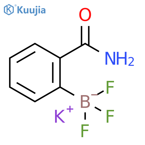 Potassium (2-Aminocarbonylphenyl)trifluoroborate structure