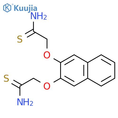 ETHANETHIOAMIDE, 2,2'-[2,3-NAPHTHALENEDIYLBIS(OXY)]BIS- structure