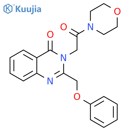 3-(2-morpholin-4-yl-2-oxoethyl)-2-(phenoxymethyl)quinazolin-4(3H)-one structure