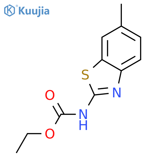 ethyl (6-methyl-1,3-benzothiazol-2-yl)carbamate structure