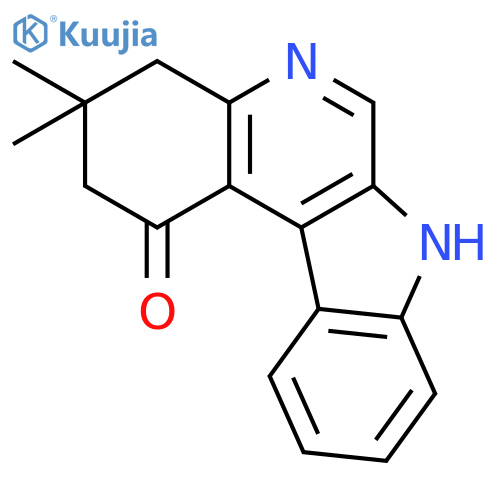 1H-Indolo[2,3-c]quinolin-1-one, 2,3,4,7-tetrahydro-3,3-dimethyl- structure