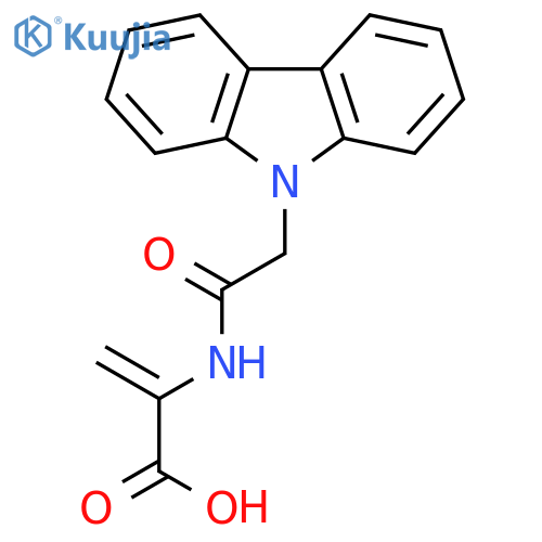 2-PROPENOIC ACID, 2-[(9H-CARBAZOL-9-YLACETYL)AMINO]- structure