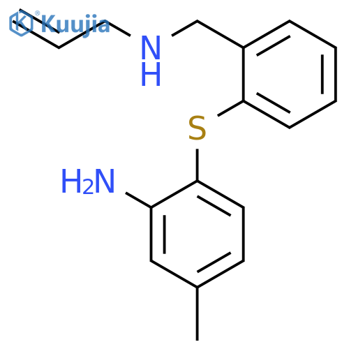 BENZENEMETHANAMINE, 2-[(2-AMINO-4-METHYLPHENYL)THIO]-N-2-PROPENYL- structure