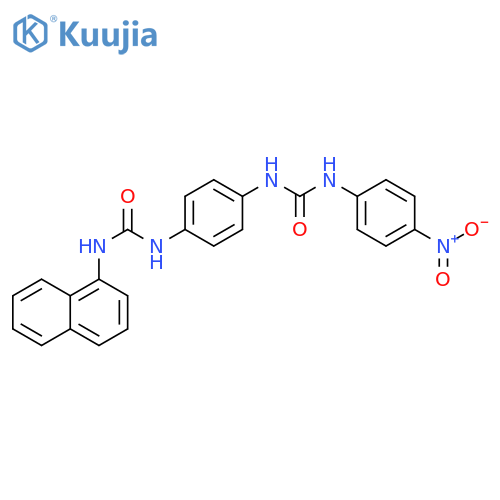 Urea,N-[4-[[(1-naphthalenylamino)carbonyl]amino]phenyl]-N'-(4-nitrophenyl)- structure