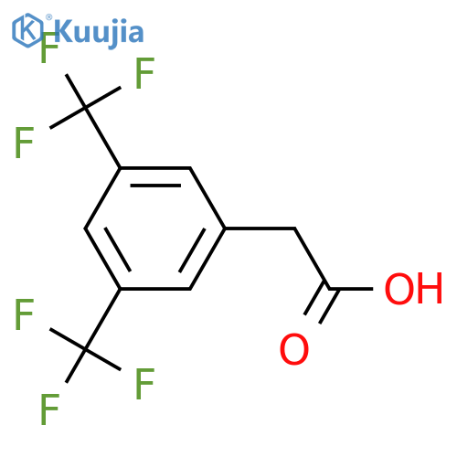 2-[3,5-bis(trifluoromethyl)phenyl]acetic acid structure