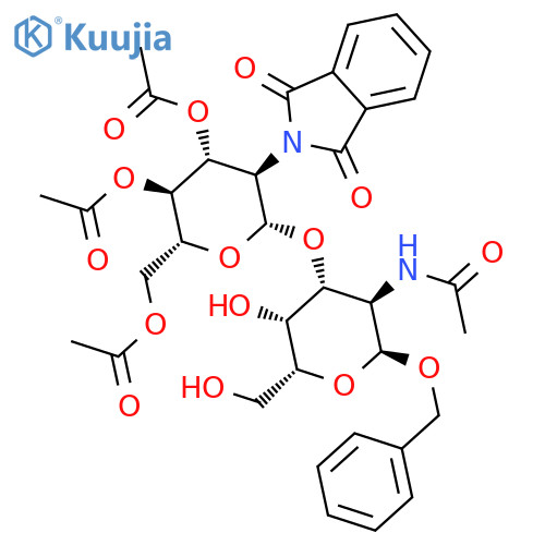 Benzyl 2-(Acetylamino)-2-deoxy-3-O-3,4,6-tri-O-acetyl-2-deoxy-2-phthalimido-β-D-glucopyranosyl-α-D-galactopyranoside structure