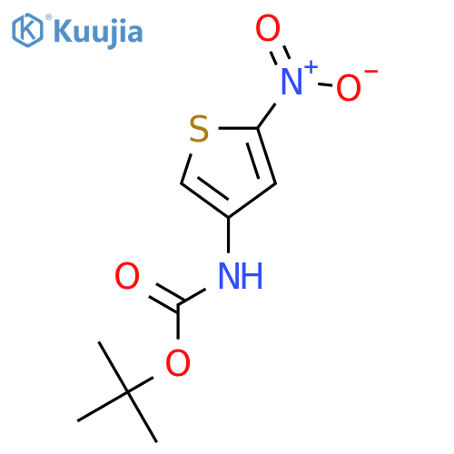 tert-butyl N-(5-nitrothiophen-3-yl)carbamate structure
